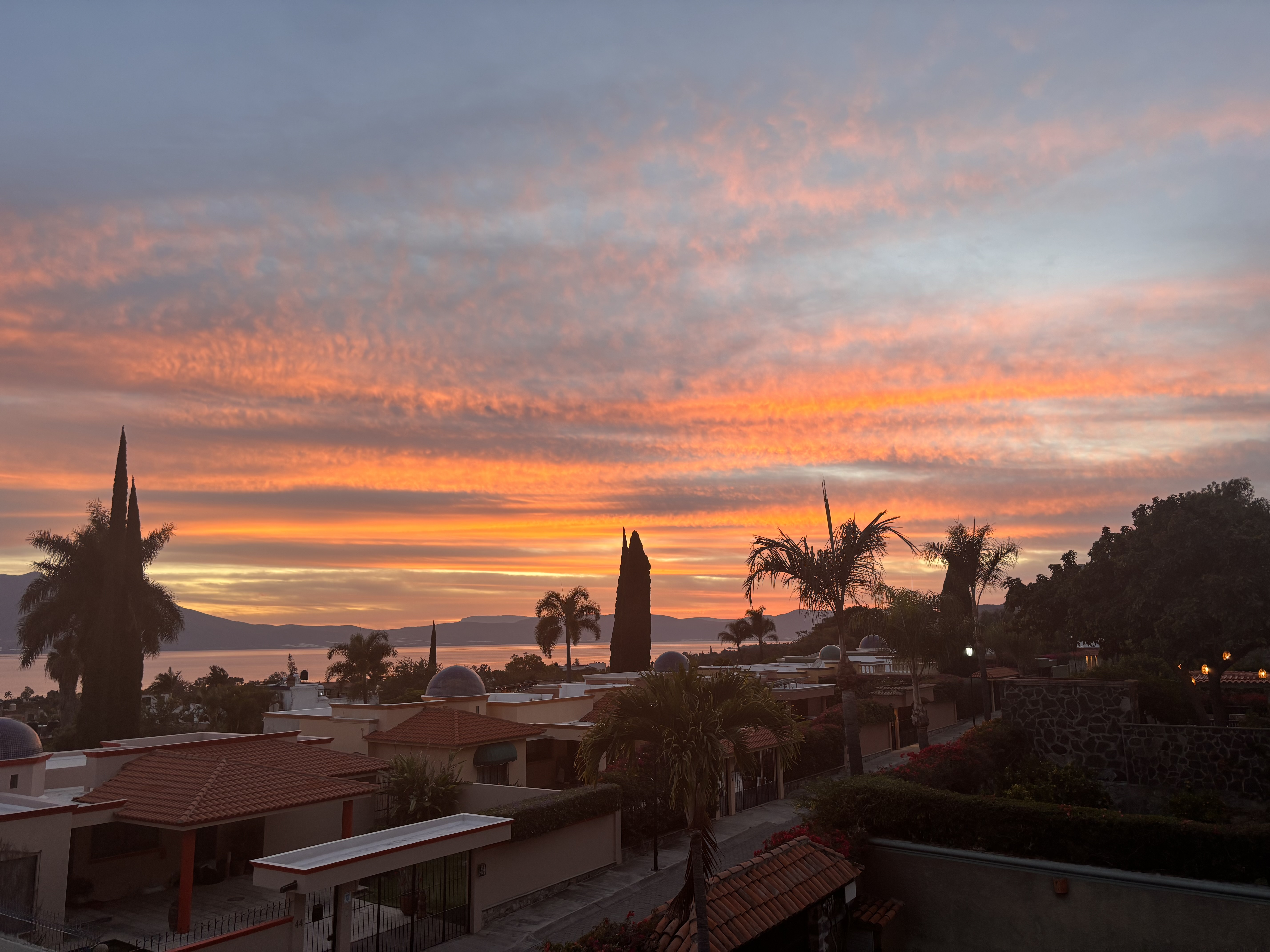 Sunset over Ajijic and Lake Chapala